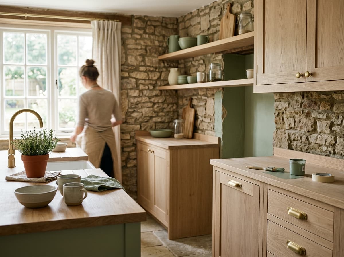 Rénovation de cuisine : structures conservées, façades neuves, plan CNC