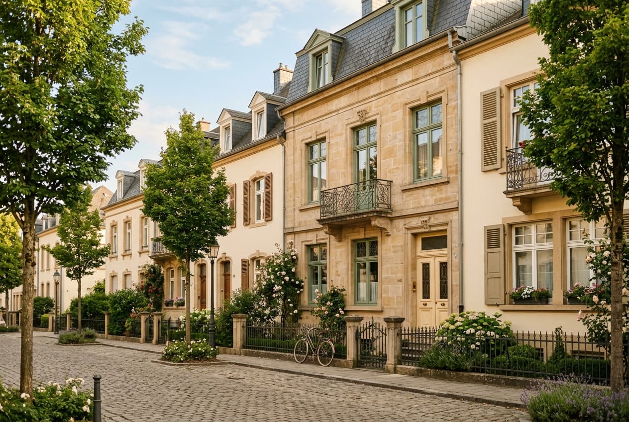 Luxembourg-ville — quartier résidentiel (Limpertsberg)